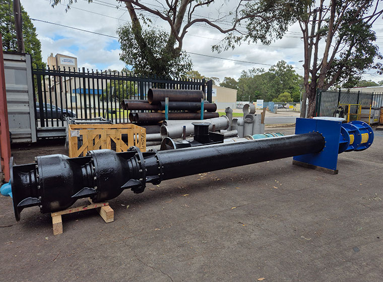 mining dewatering turbine pump restoration
