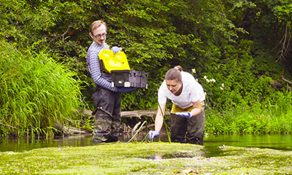 checking treated wastewater quality 
