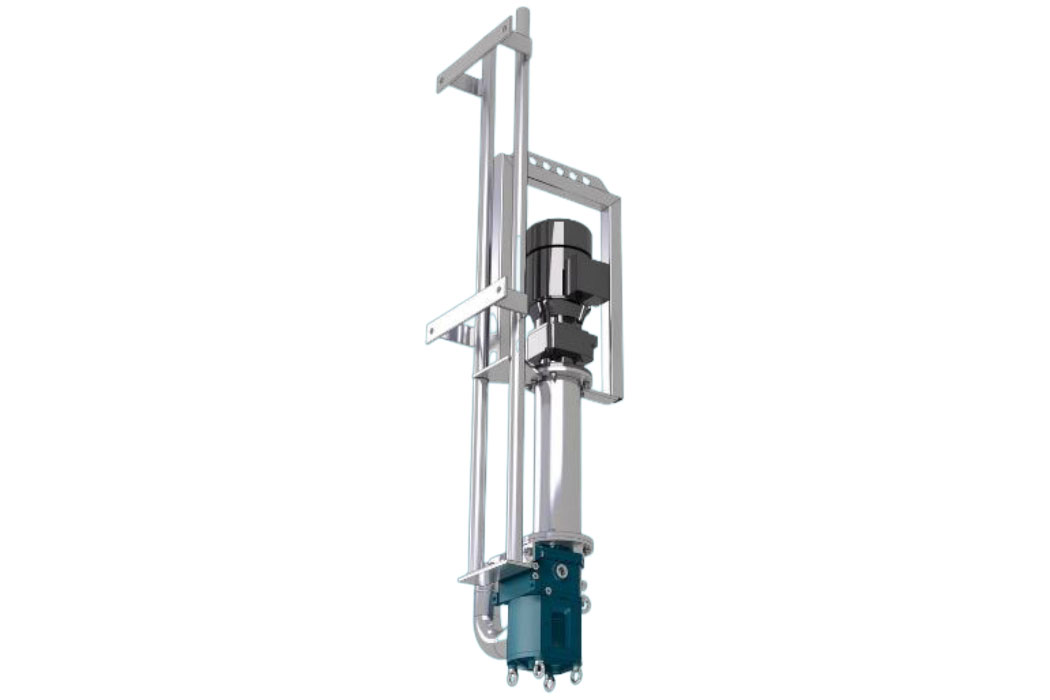 submerged liquid pump with slingbar