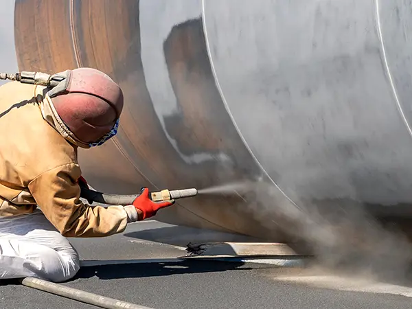 grit blasting