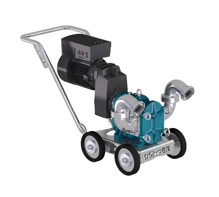 rotary lobe boerger handcart pumps