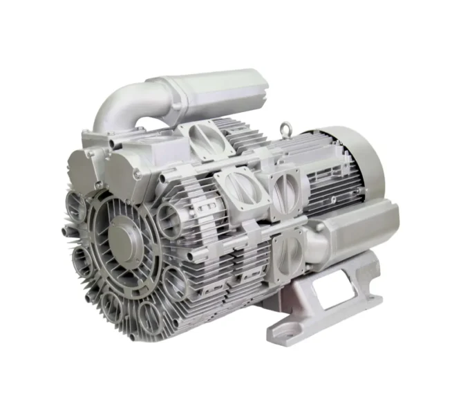 side channel blower electric motor driven