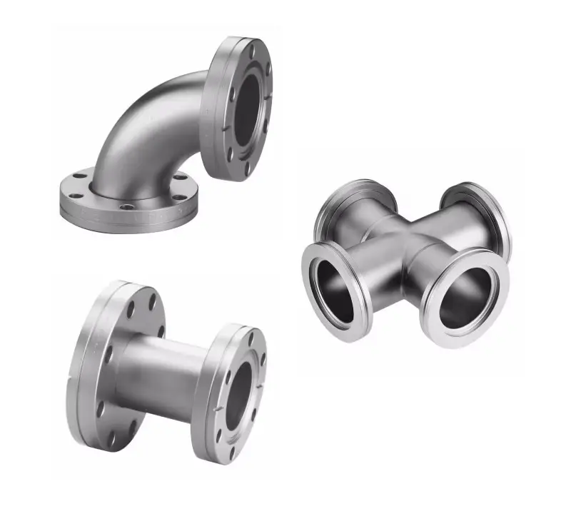 conflat elbow 4-way cross iso nipples